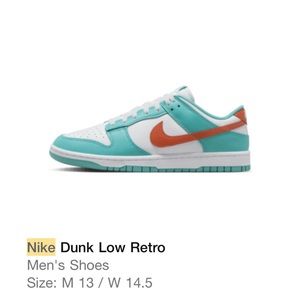 Nike Dunk Low ‘Miami Dolphins’